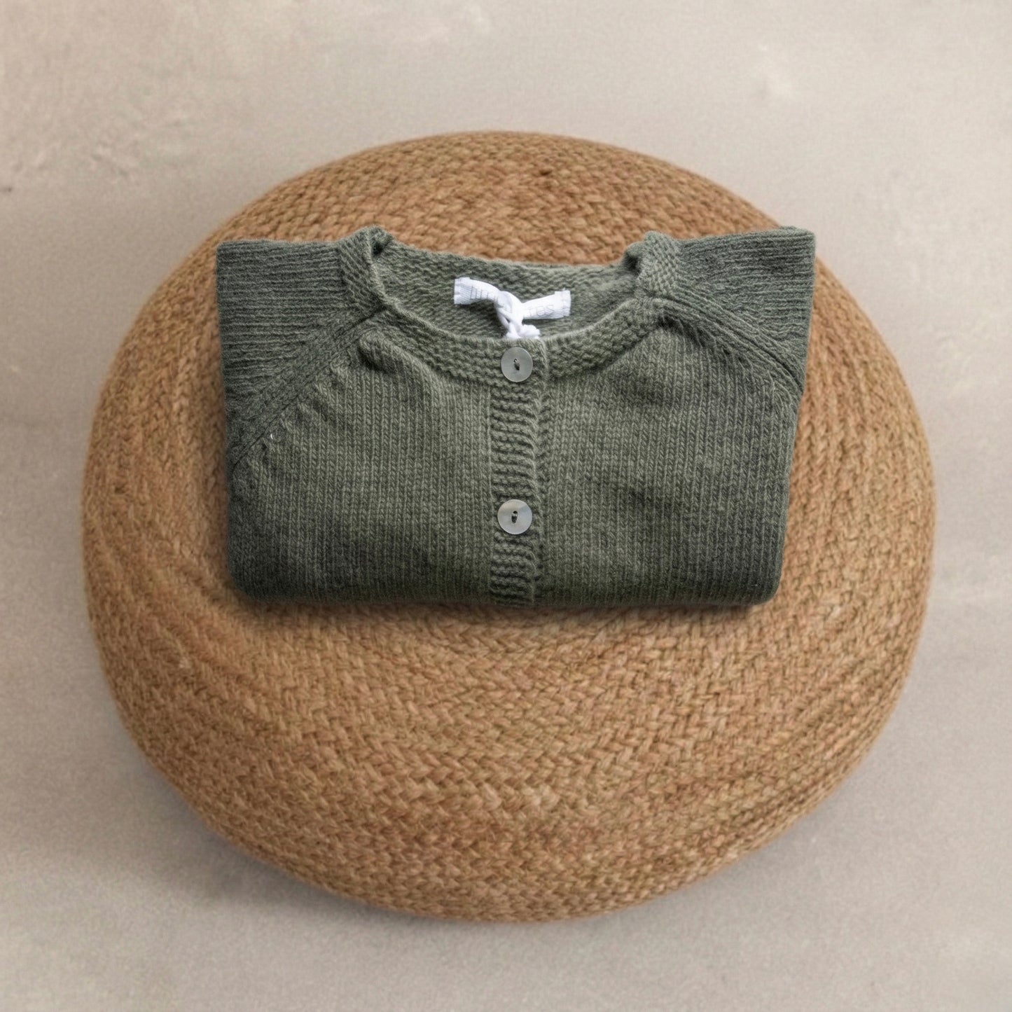 Chaqueta lana verde eucalipto