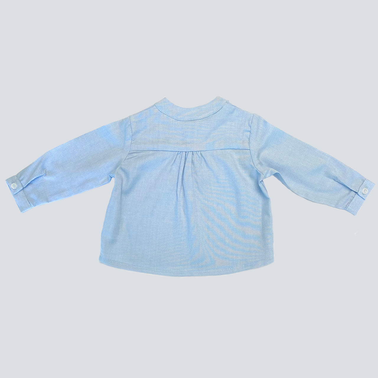 Camisa polera oxford azul