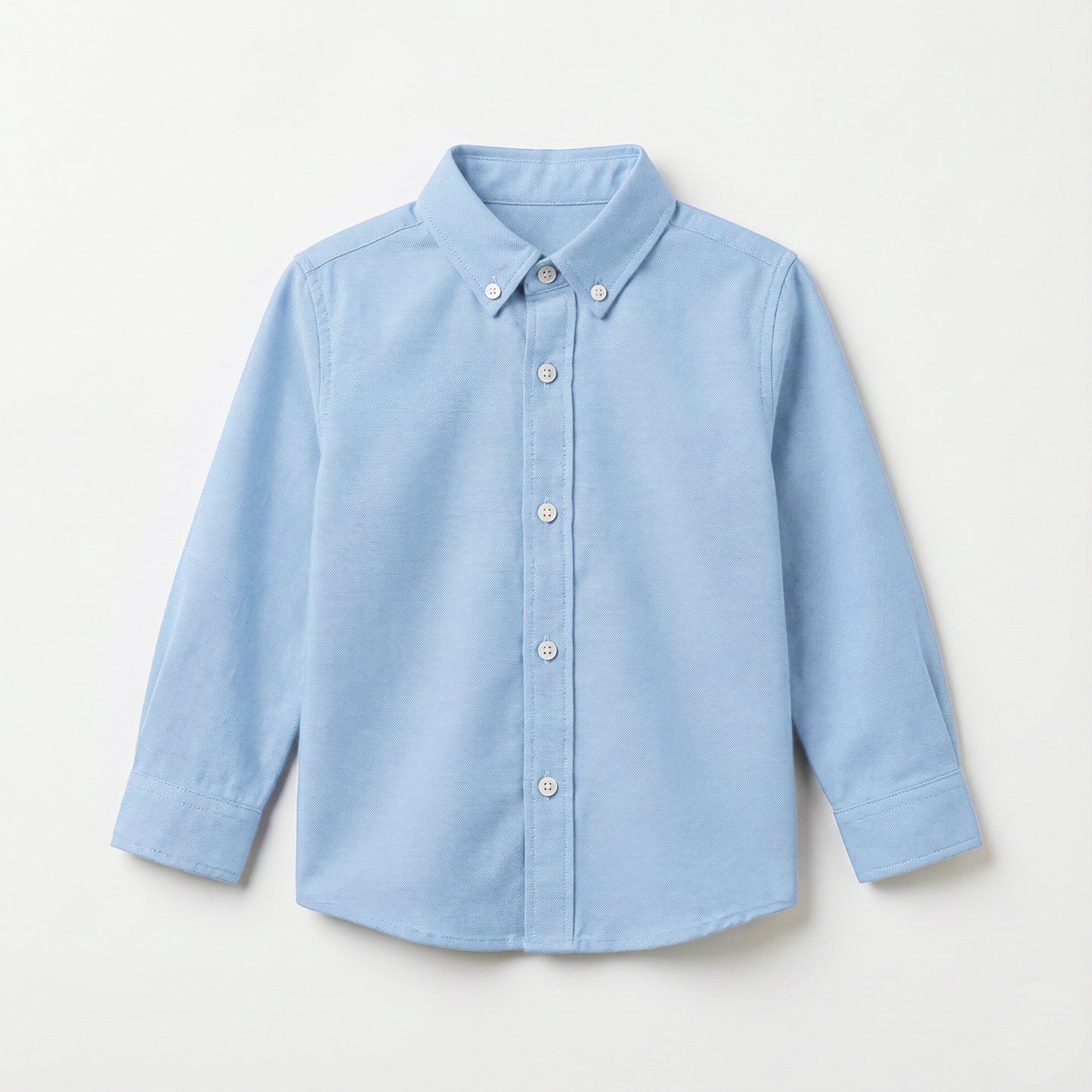 Camisa cuello oxford azul