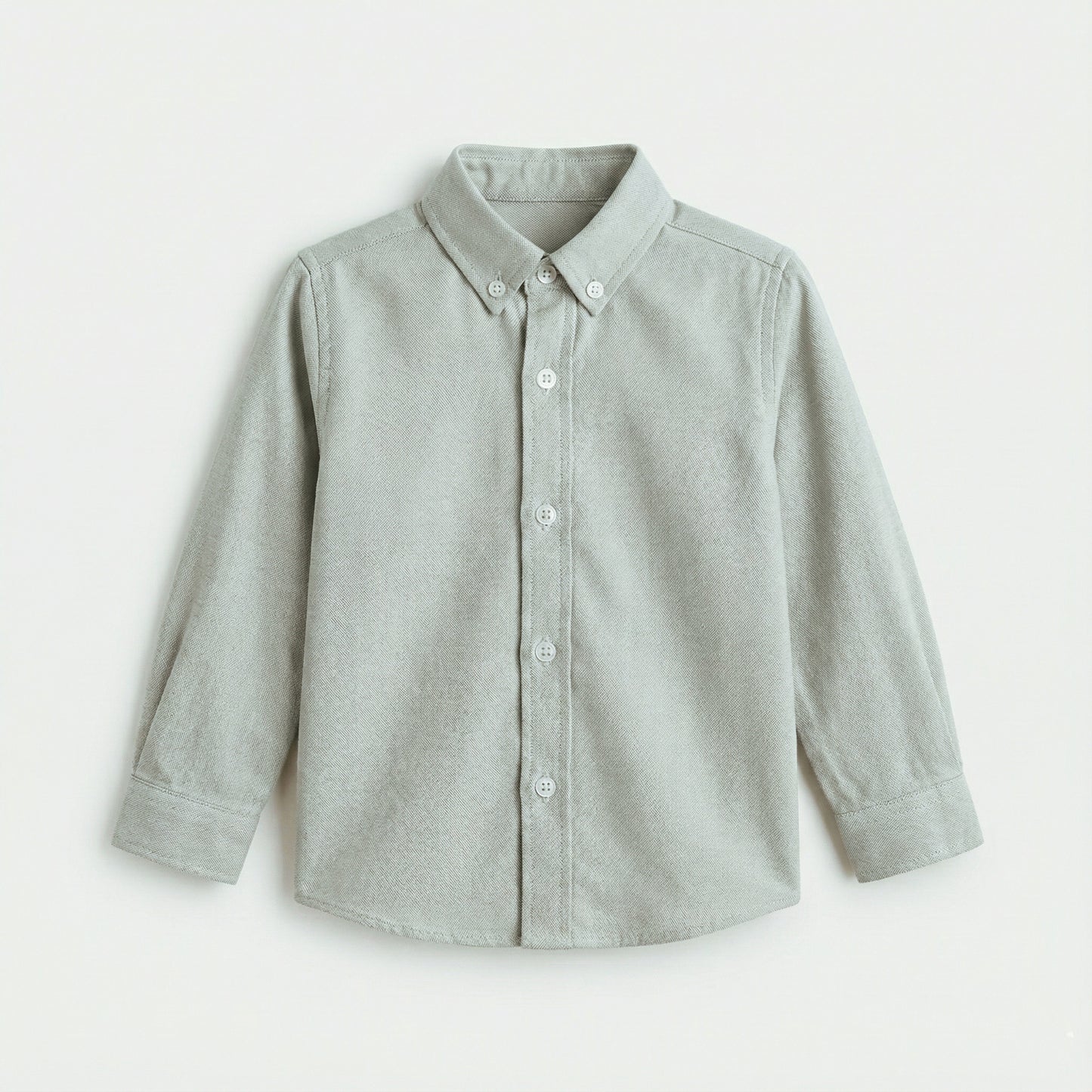 Camisa cuello oxford verde