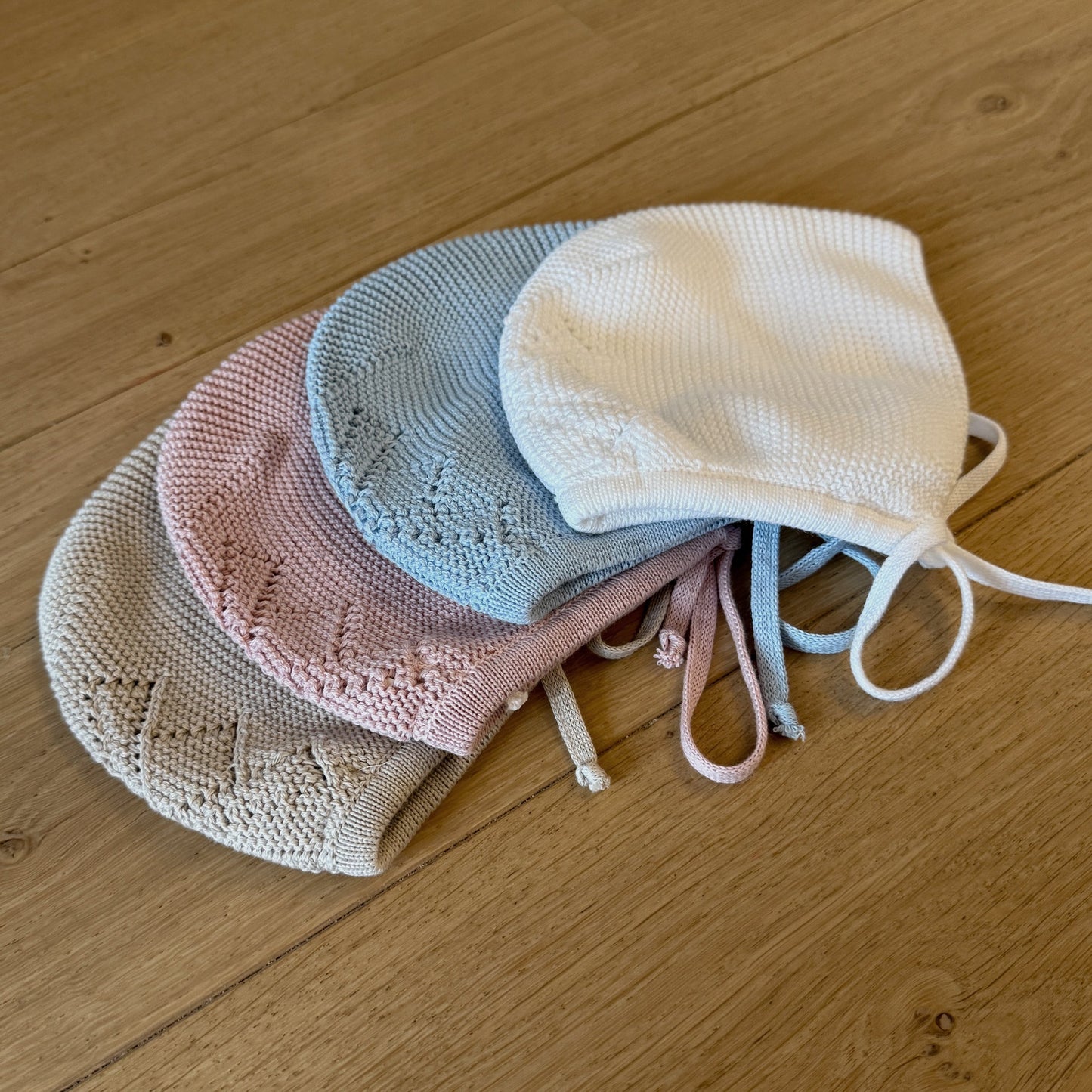 Capota algodón rosa empolvado