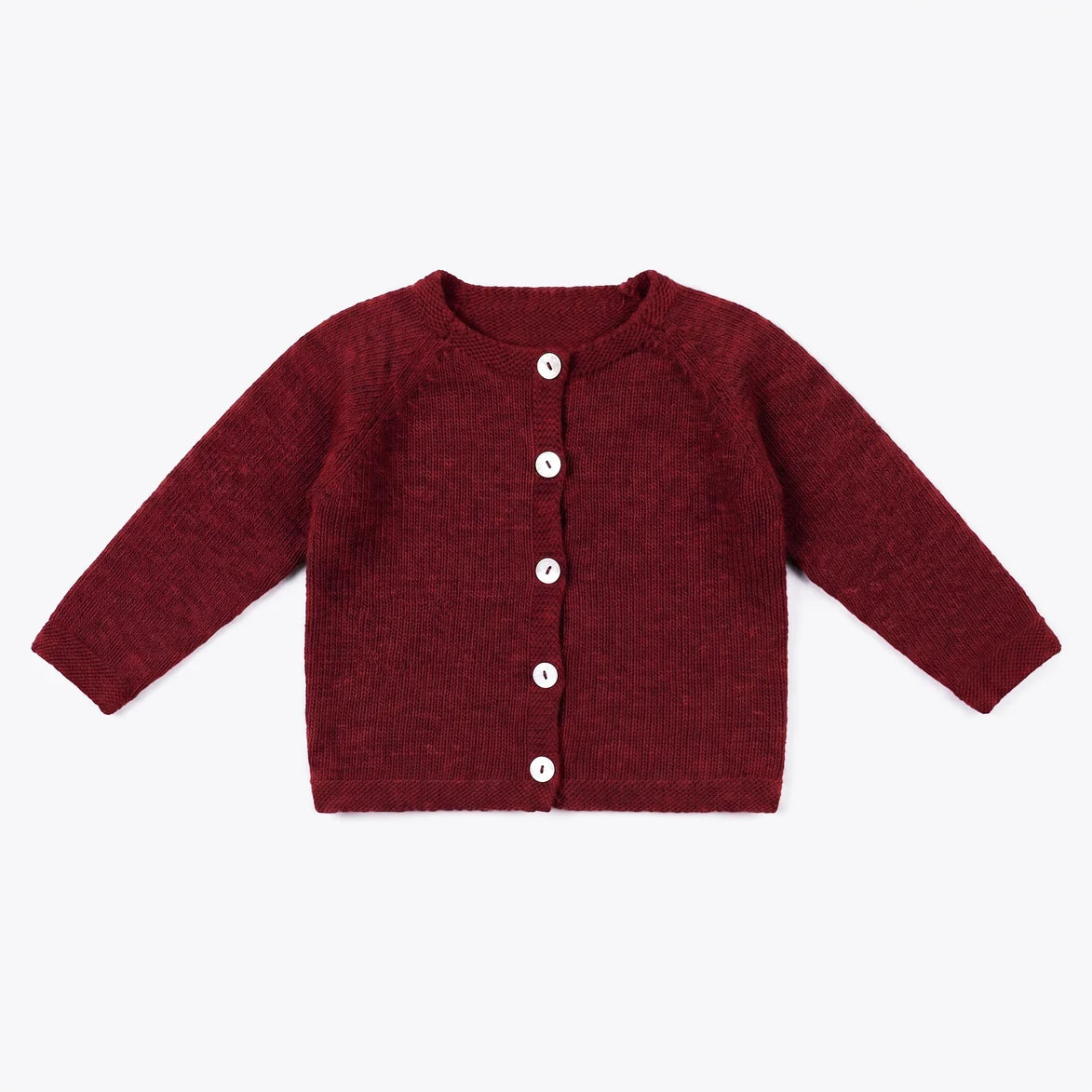Chaqueta lana burdeos
