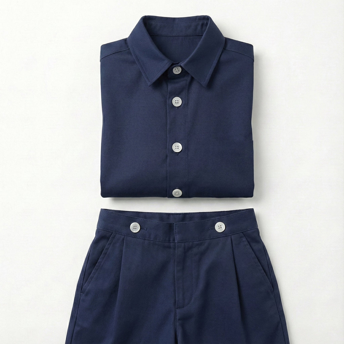 Pantalón pinzas marino