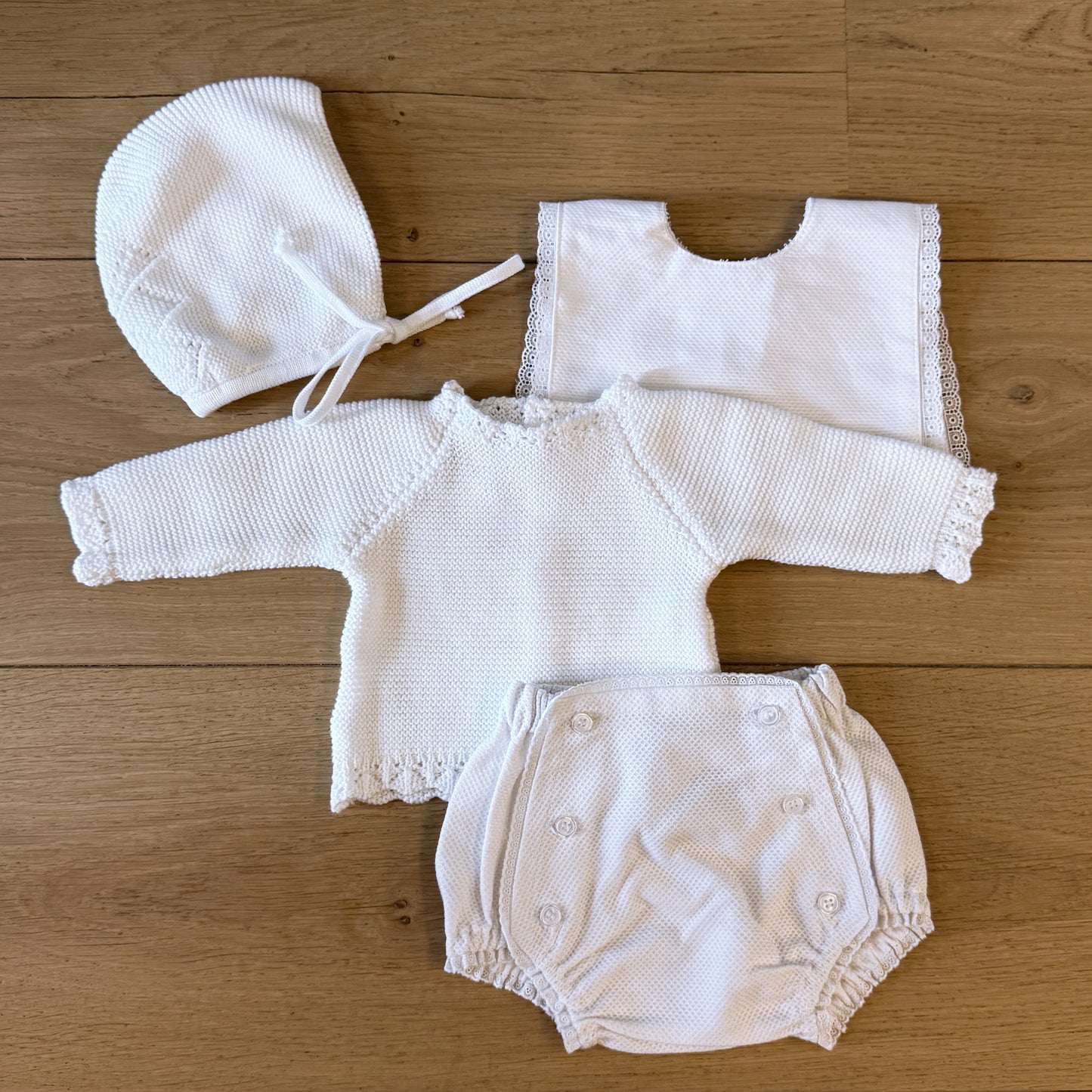 Jersey Bebé de Algodón Blanco
