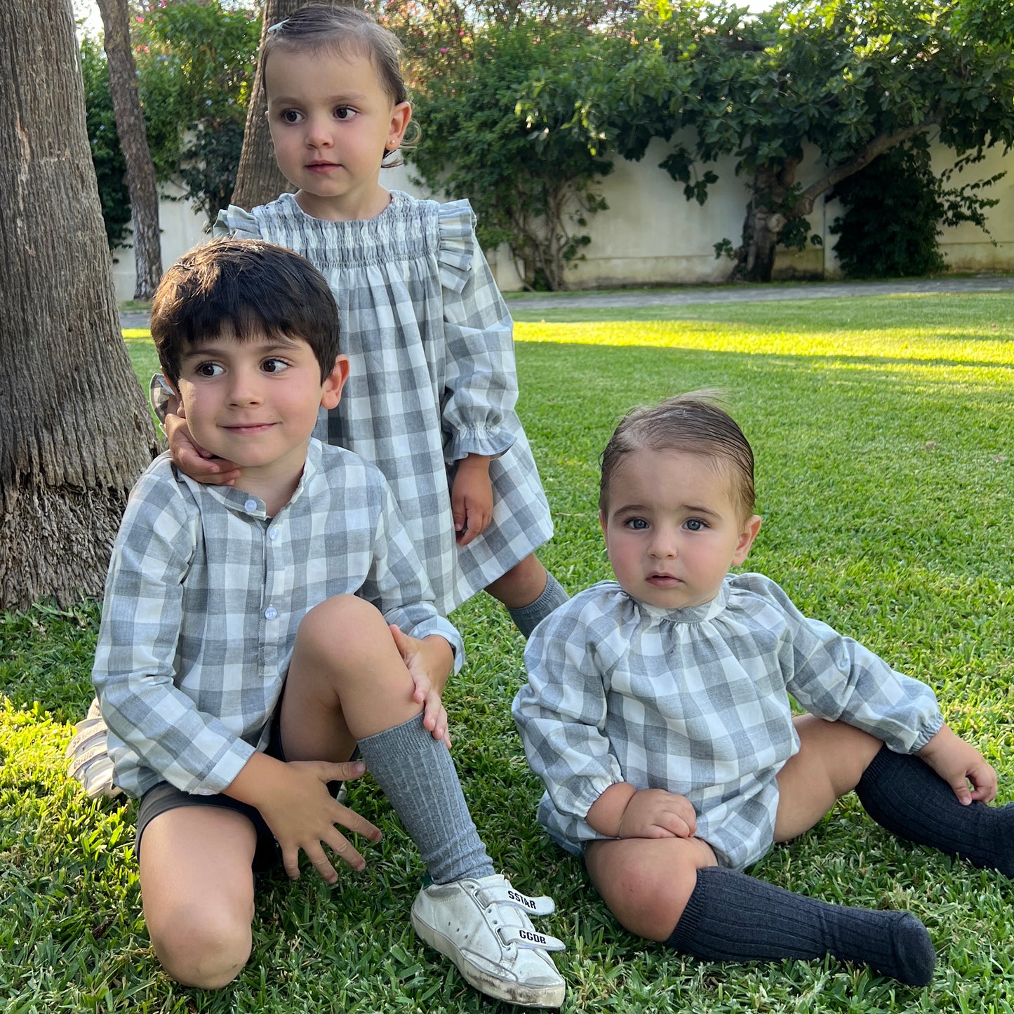 Pelele Zurbano cuadros grises