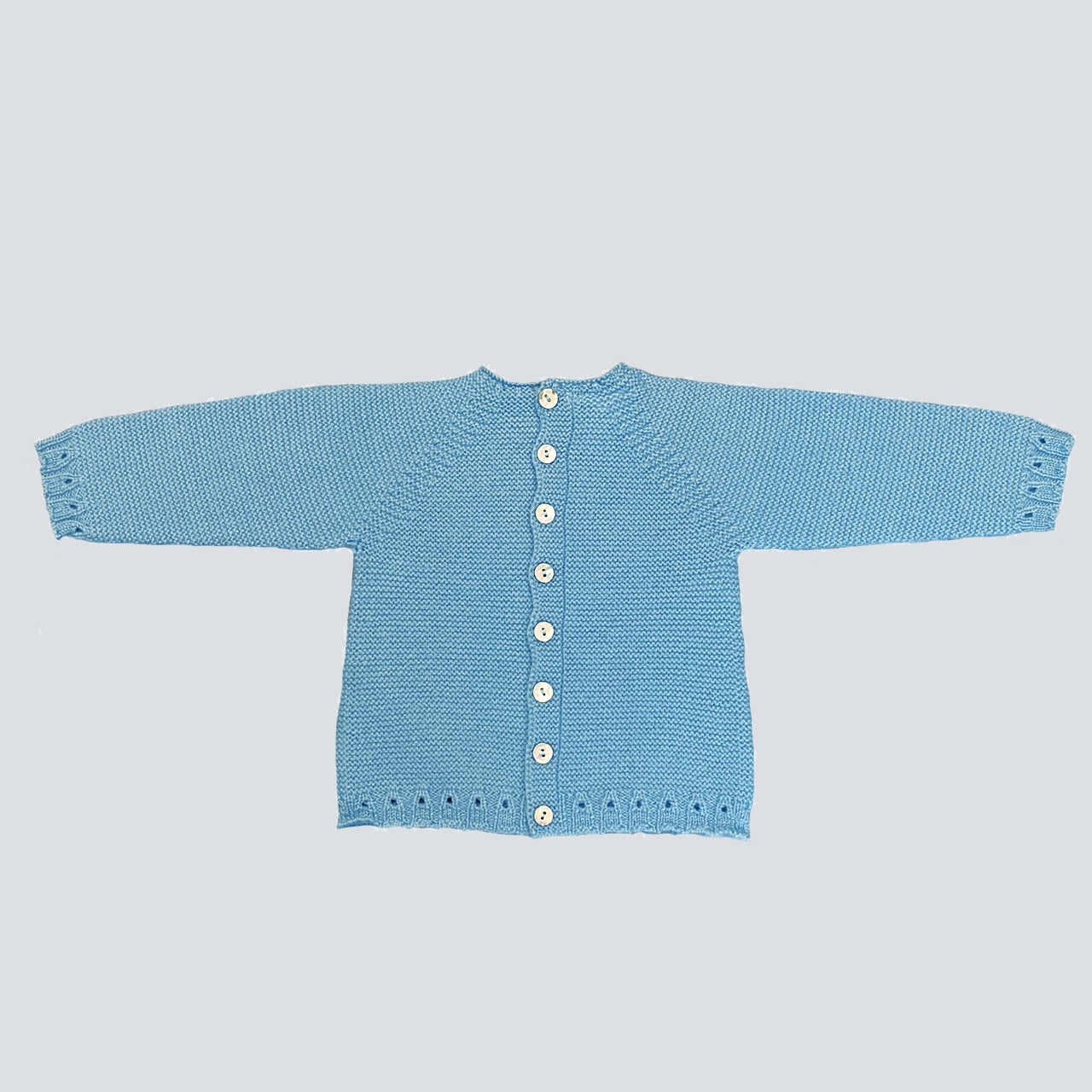 Jersey bebé de lana azul