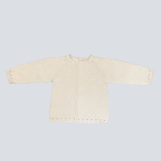 Jersey bebé de lana crudo