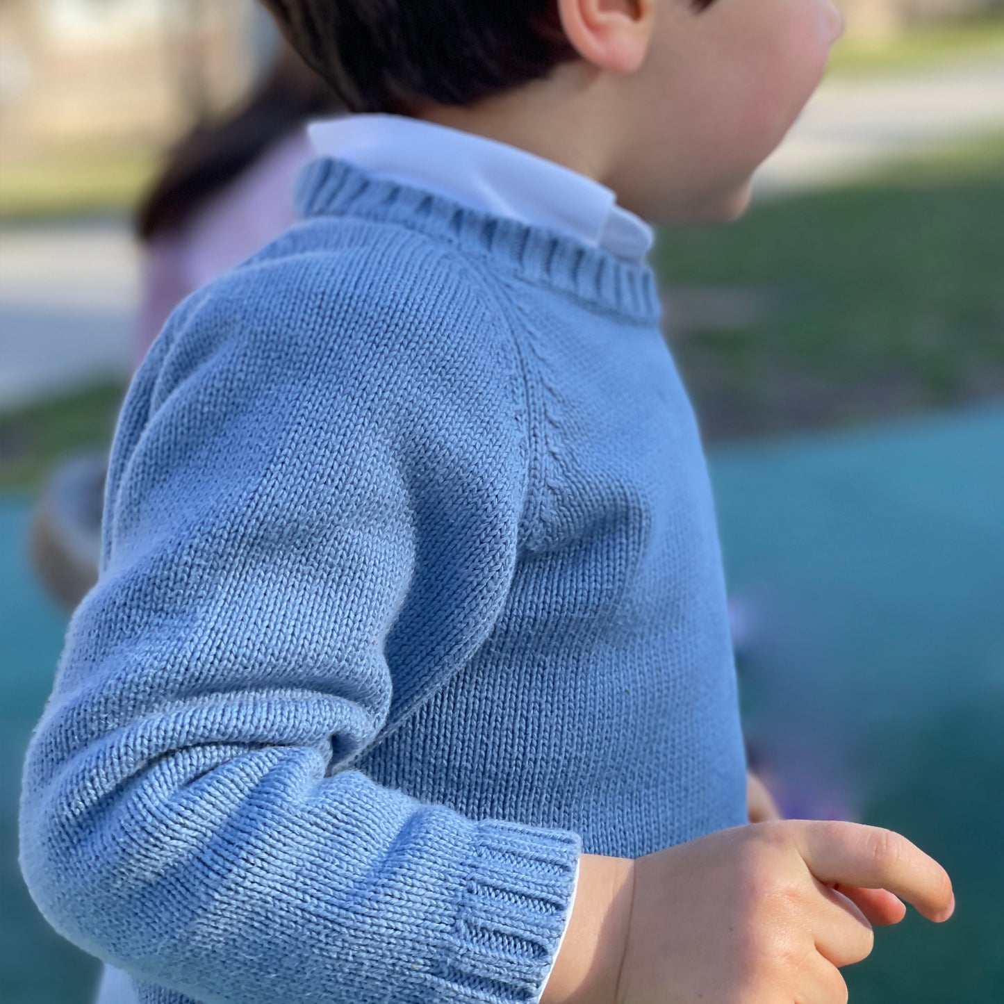 Jersey Algodón Azul Tejano