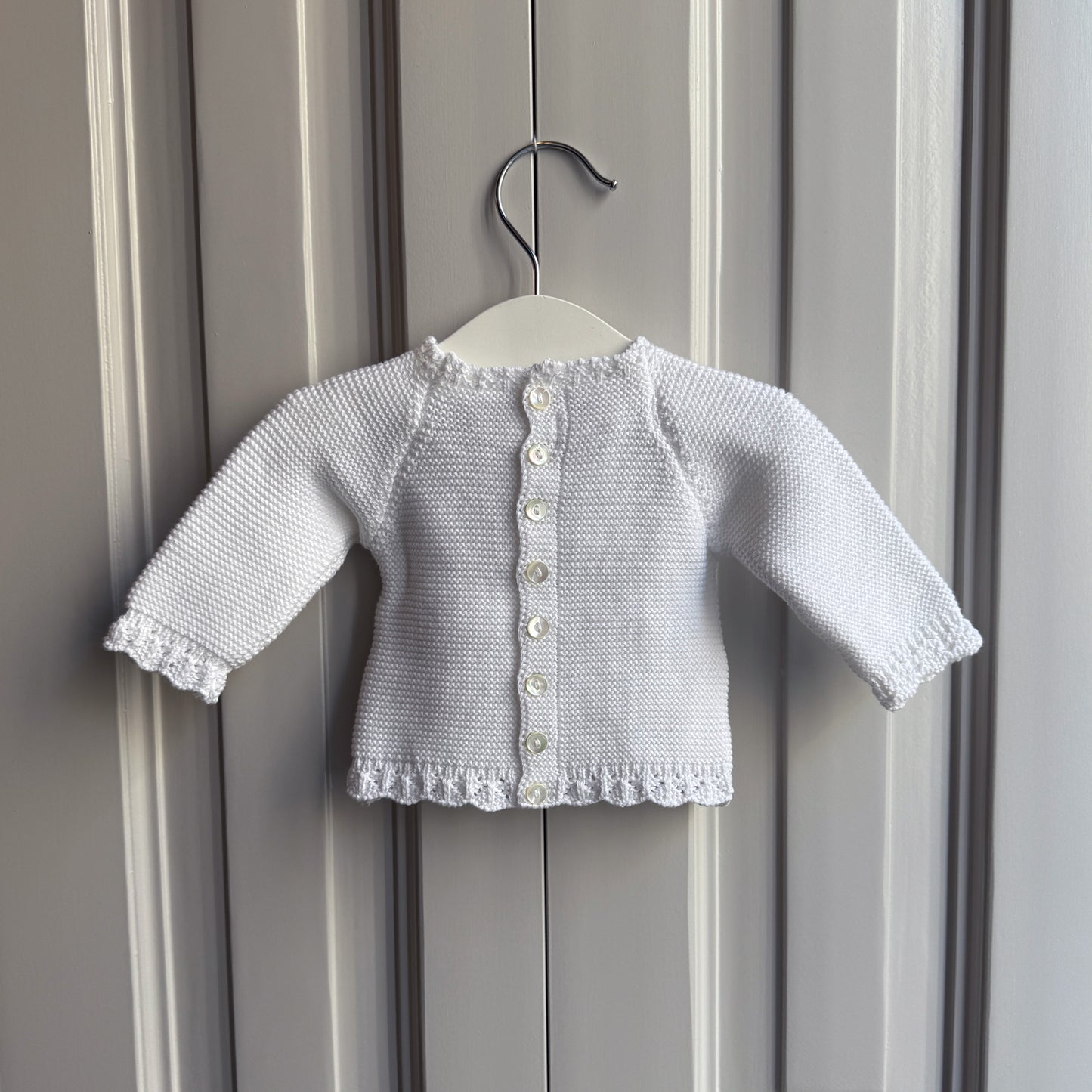 Jersey Bebé de Algodón Blanco