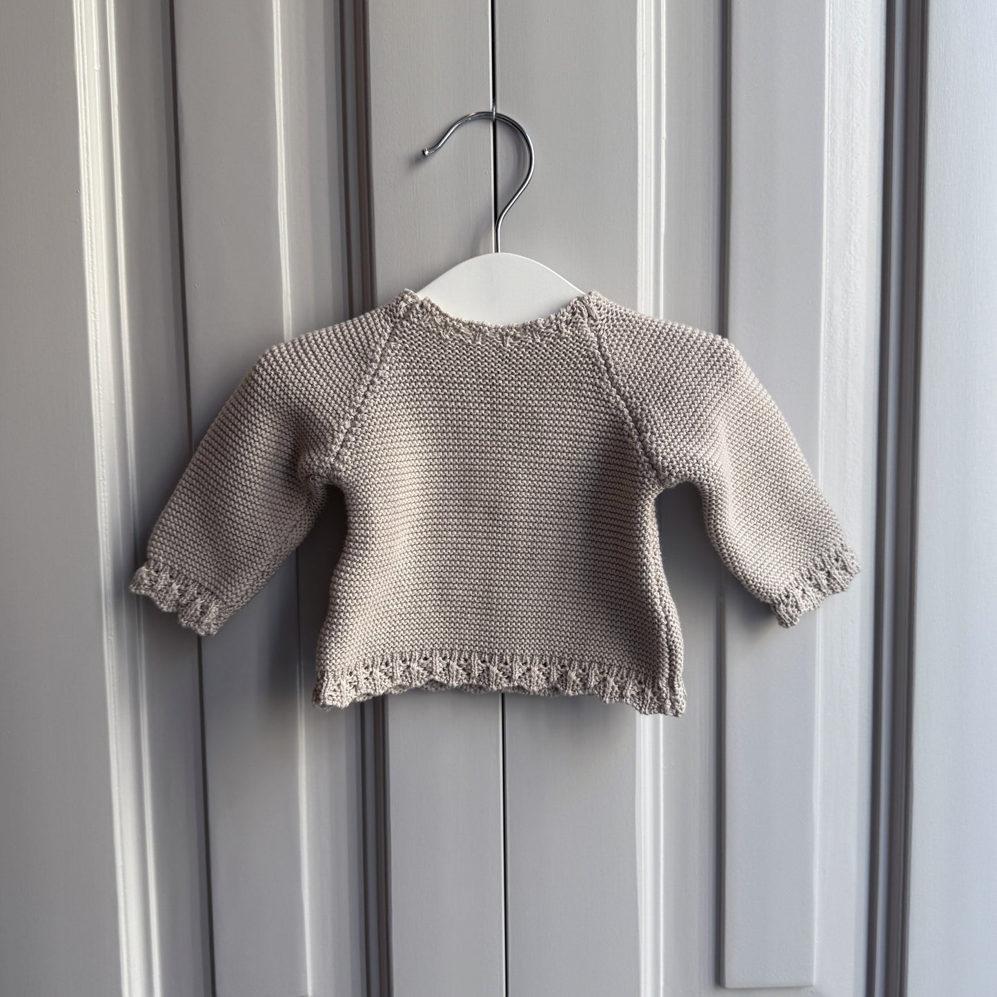 Jersey Bebé de Algodón Gris Perla