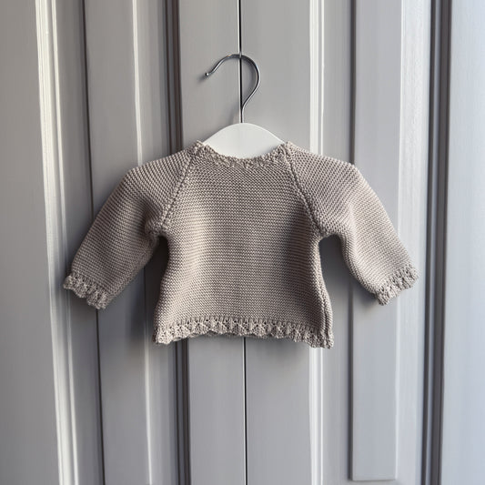 Jersey Bebé de Algodón Gris Perla