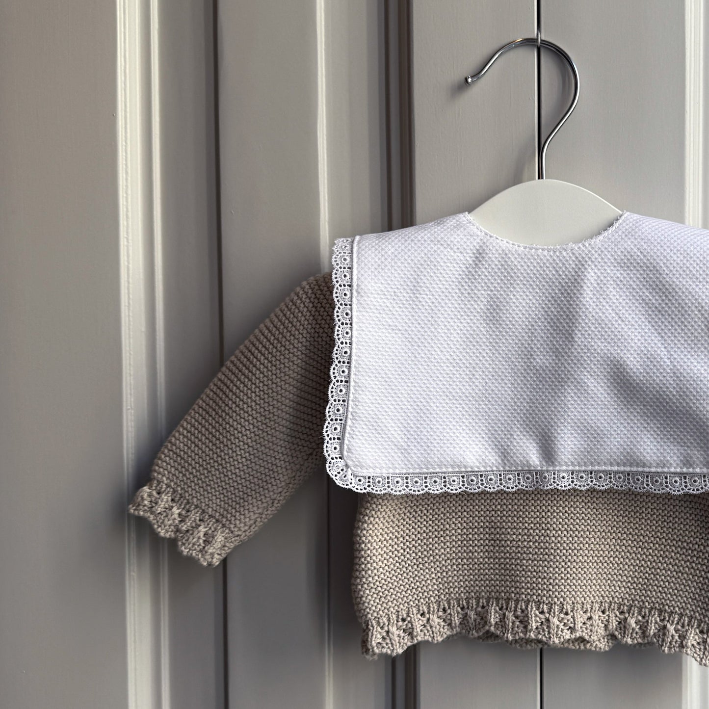 Jersey bebé algodón gris perla