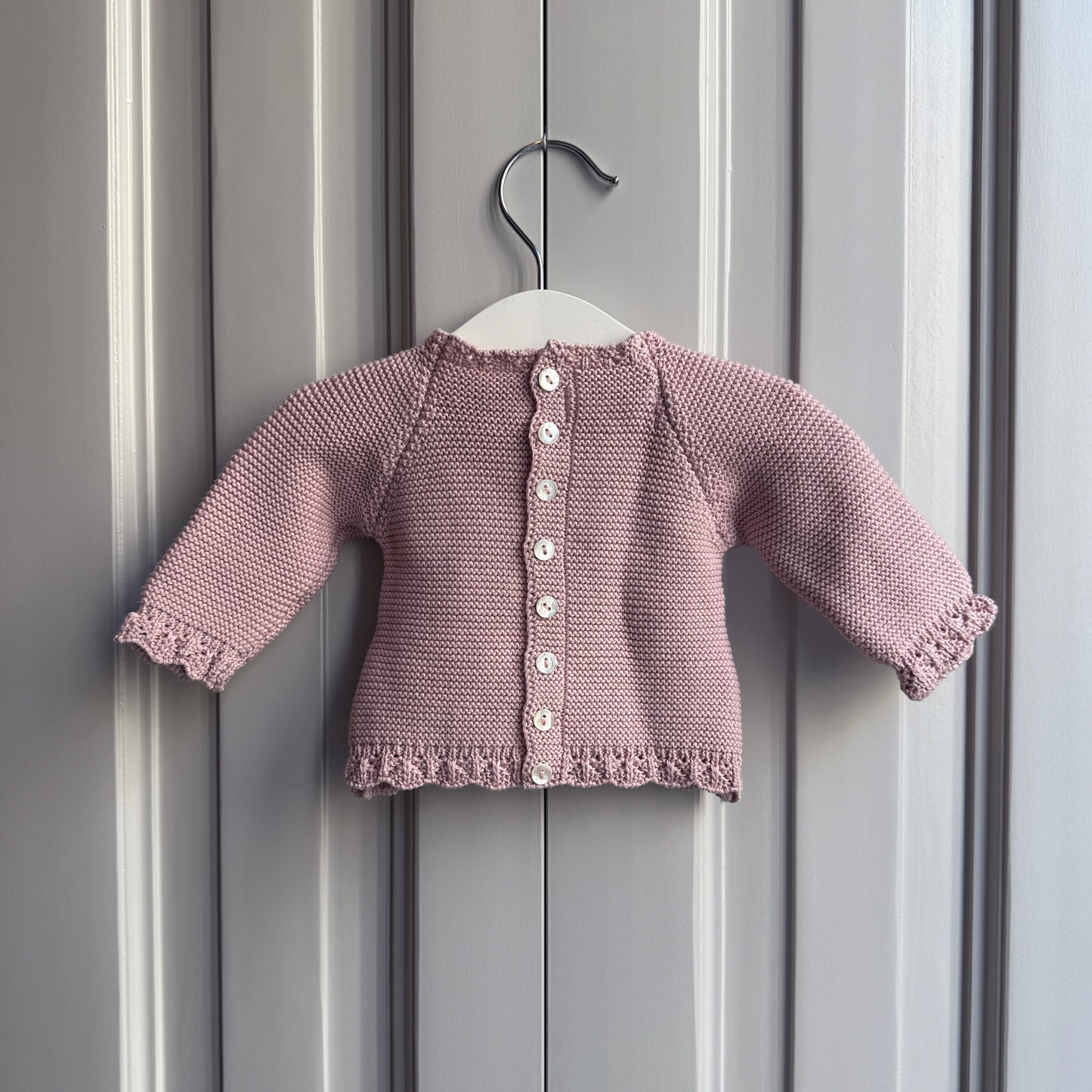 Jersey Bebé de Algodón Rosa empolvado