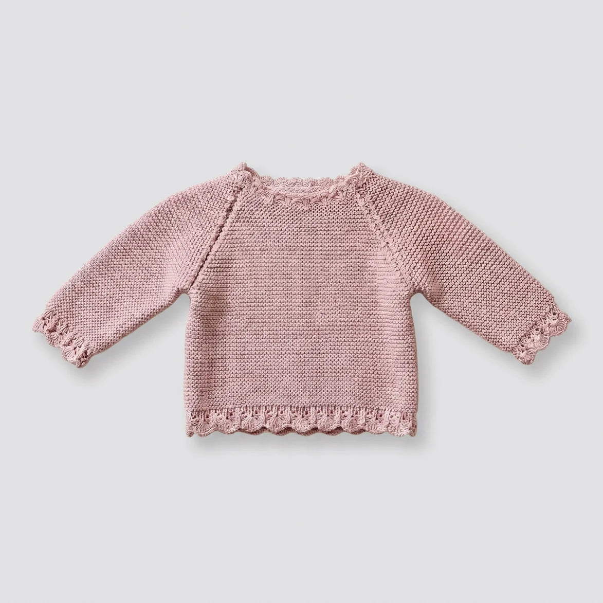 Jersey bebé lana rosa