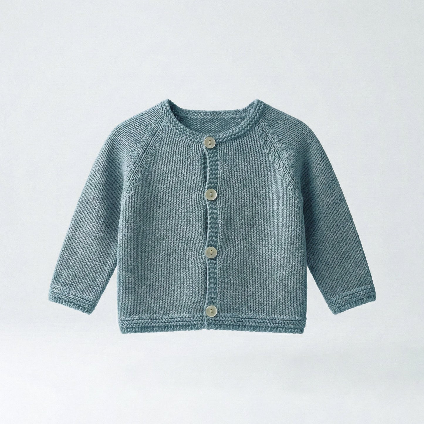Conjunto perlé azul piedra