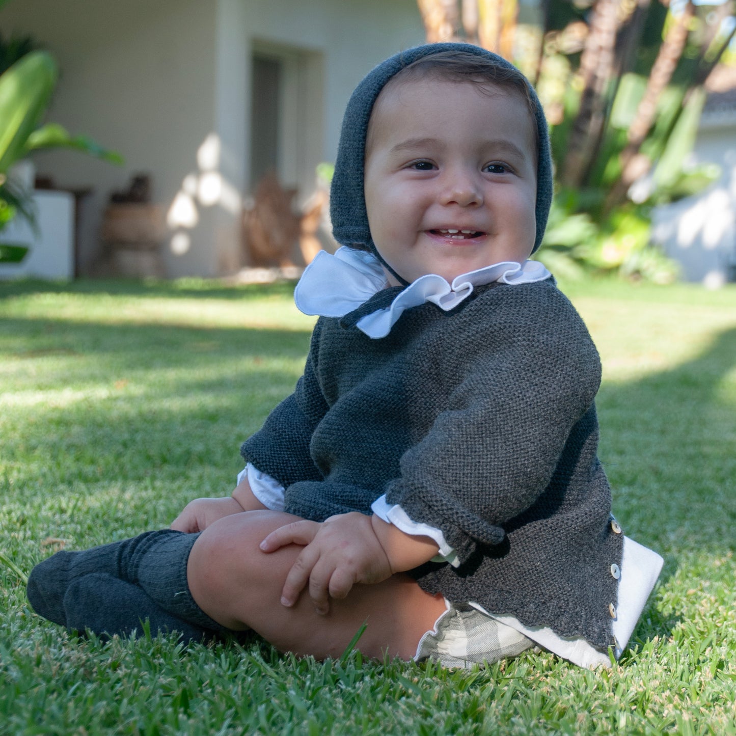 Jersey bebé de lana marengo