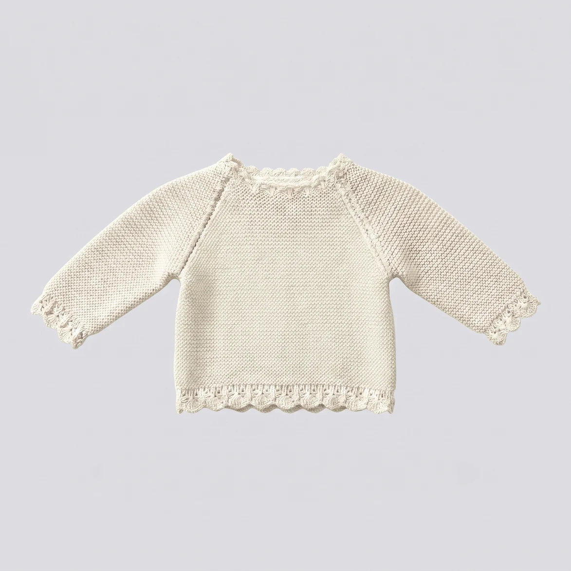 Jersey bebé lana crudo