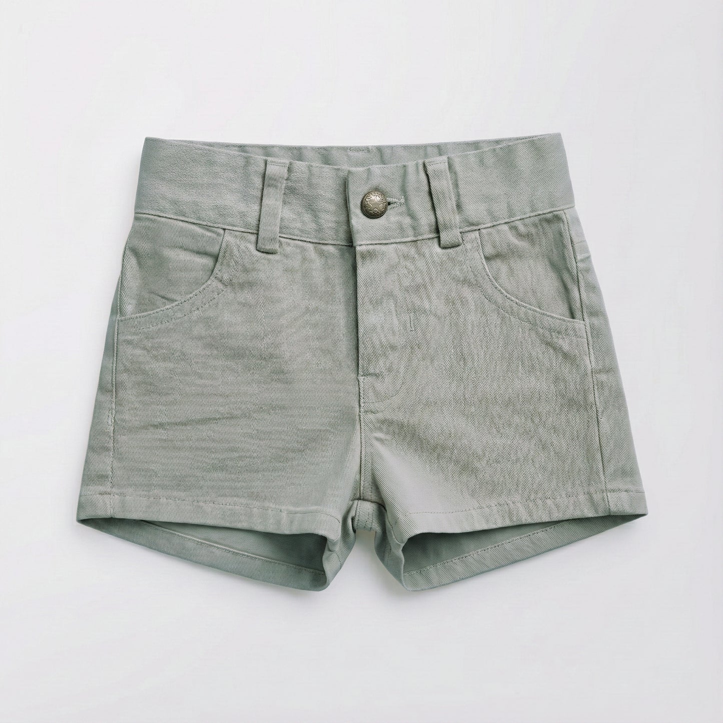 Pantalón corto denim piedra