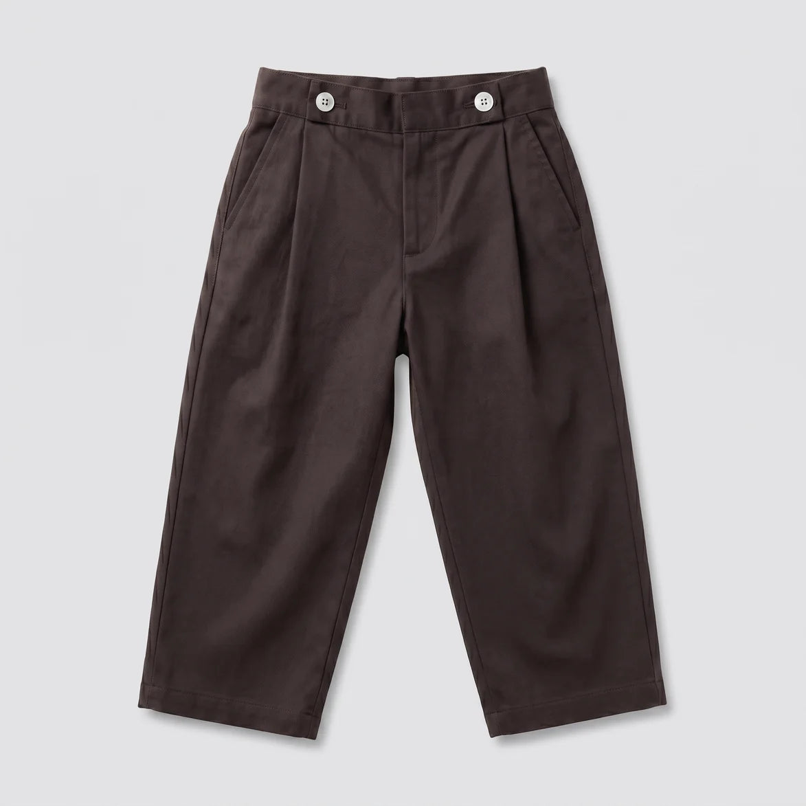 Pantalón pinzas chocolate