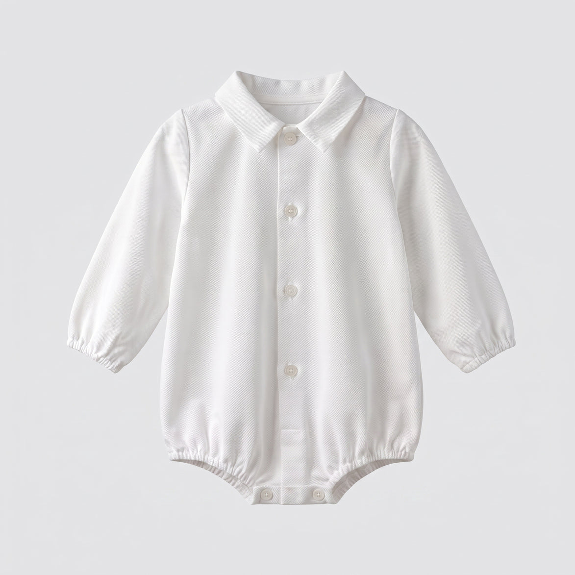 Pelele camisero oxford blanco