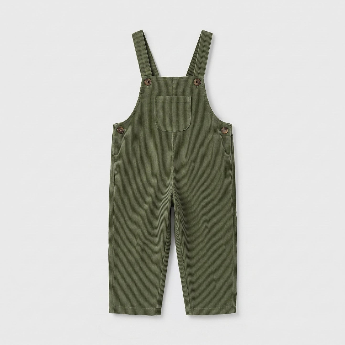 Peto largo pana verde caza