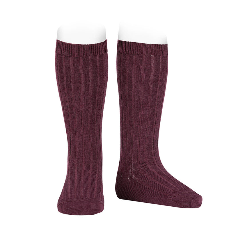 Calcetines altos básicos canalé SYRAH 596