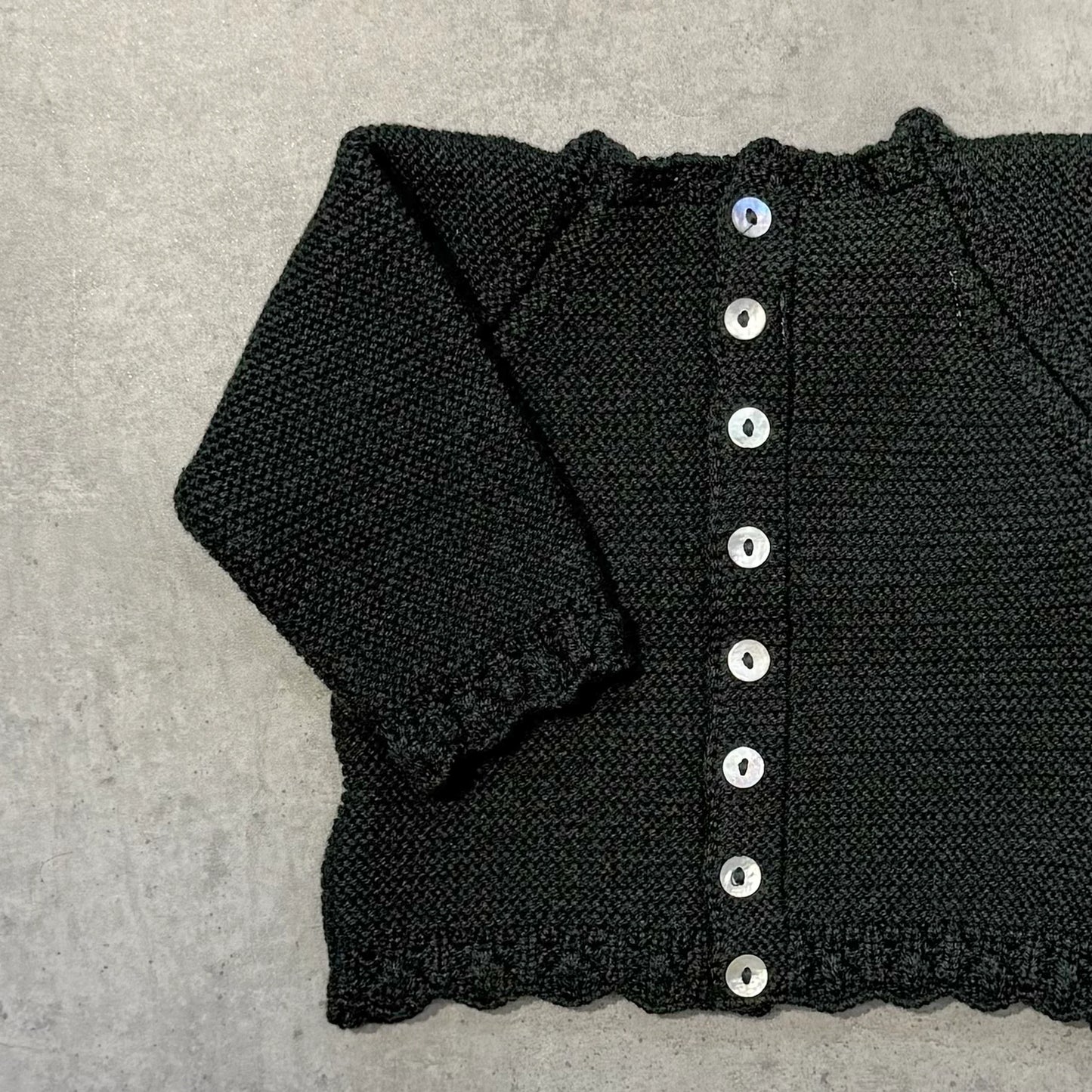 Jersey bebé de lana verde