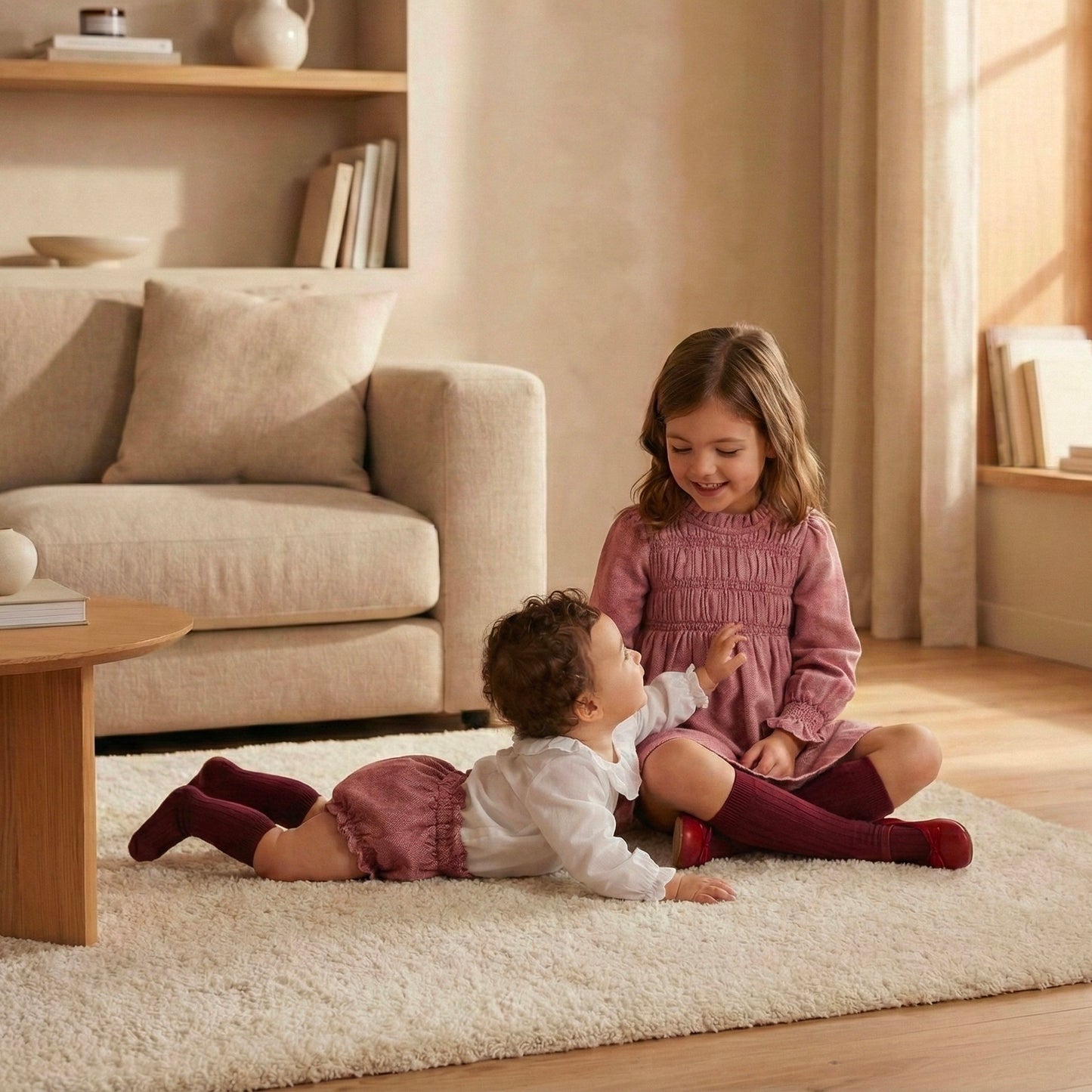 Cubrepañal espiga roja