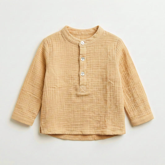 Polera bambula vainilla