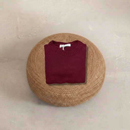 Jersey lana burdeos