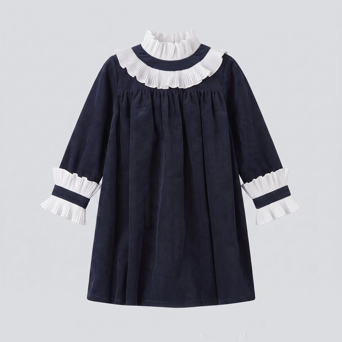 Vestido micropana marino