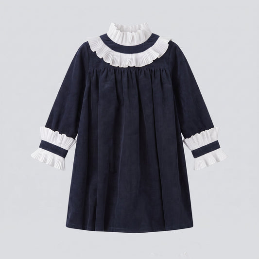 Vestido micropana marino