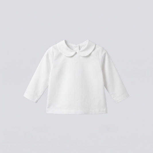 Blusa bebé oxford blanca