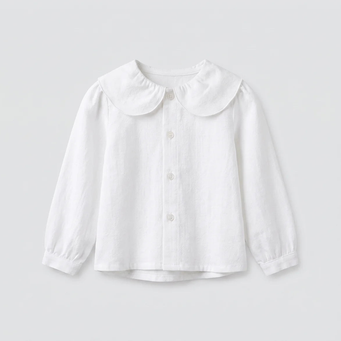 Blusa petalos oxford blanco