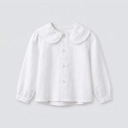 Blusa petalos oxford blanco