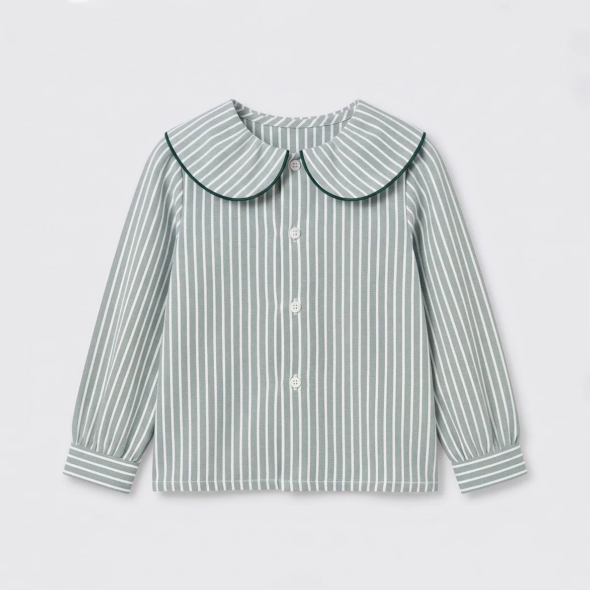 Blusa petalos rayas verdes