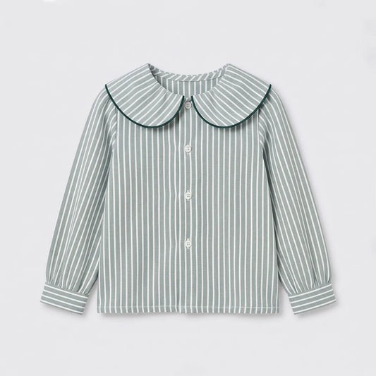 Blusa petalos rayas verdes
