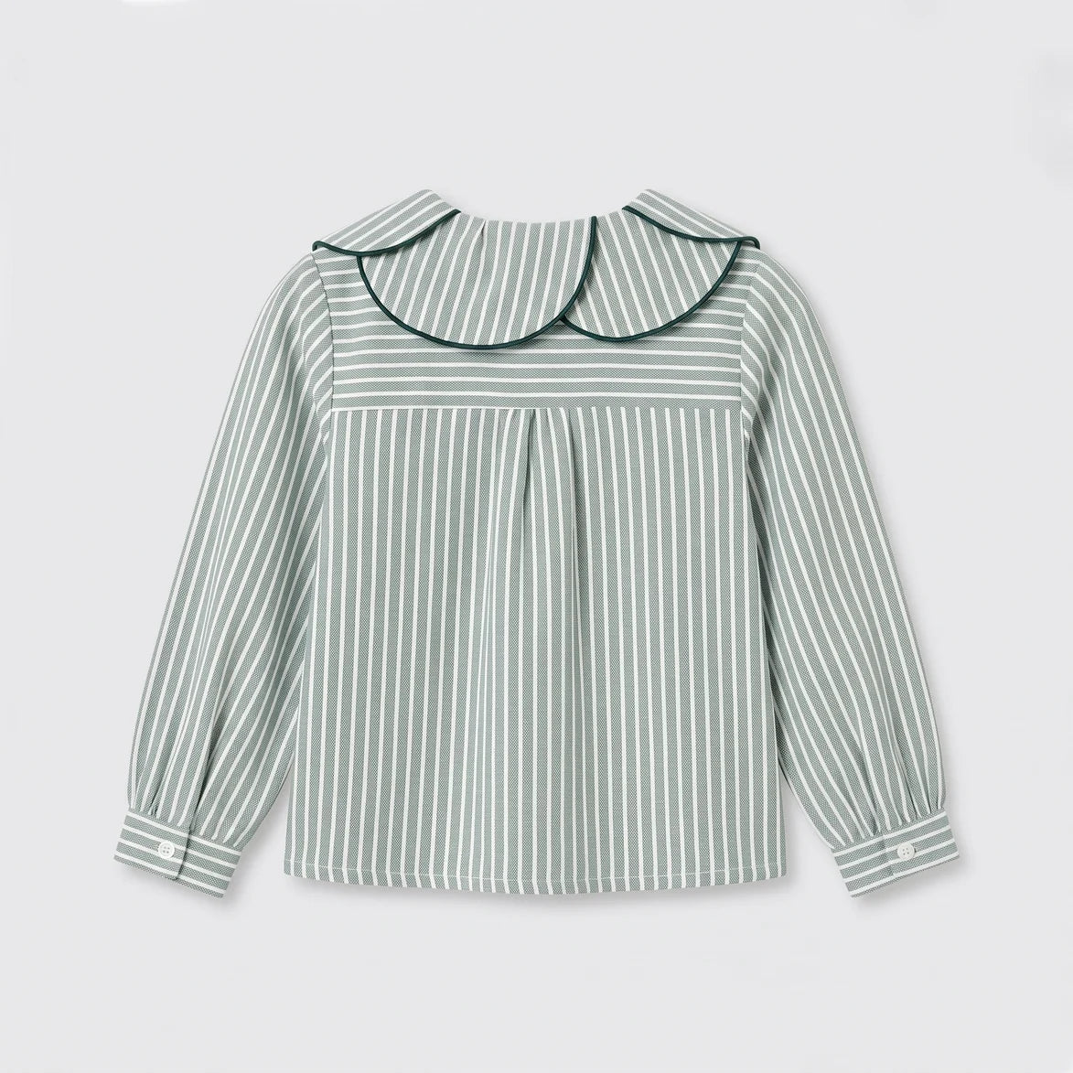 Blusa petalos rayas verdes