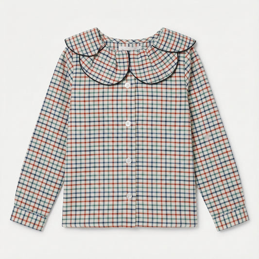 Blusa cuello flor zaldi