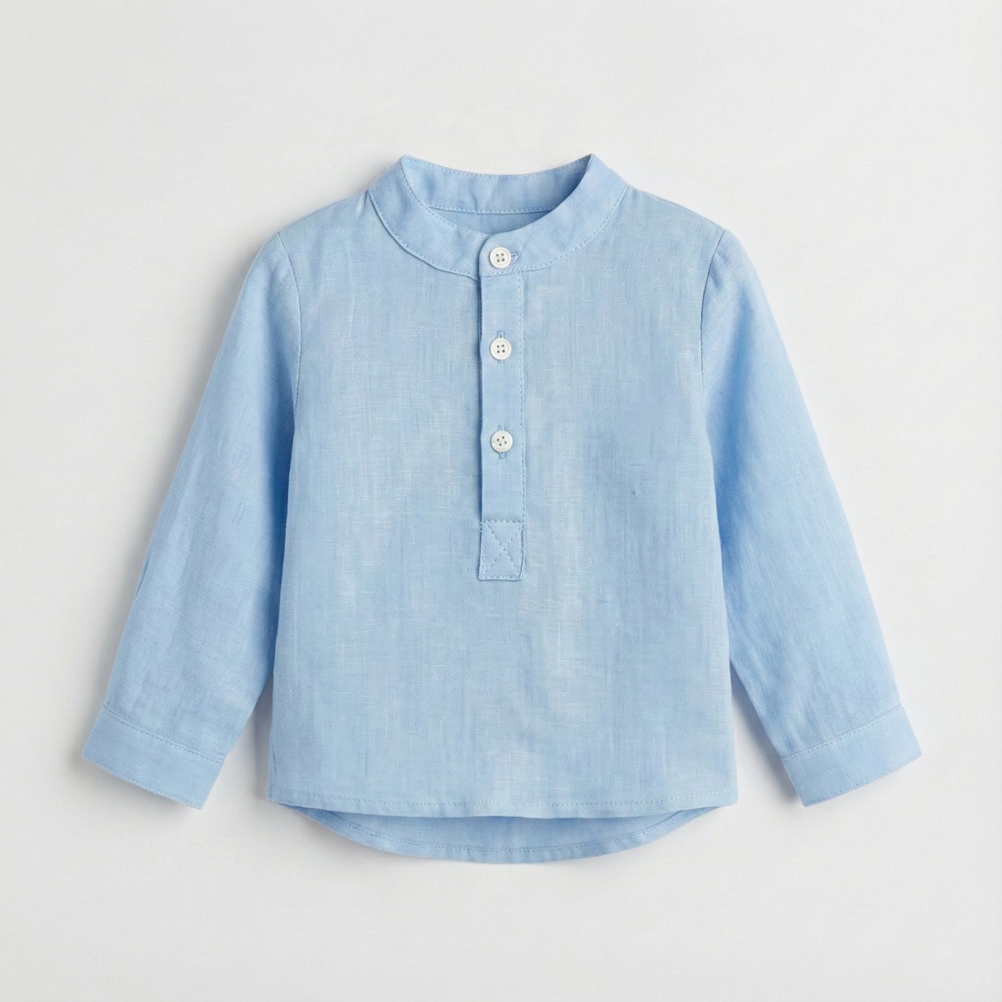 Camisa polera oxford azul