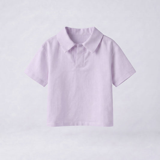 Camisa Polo lila MC