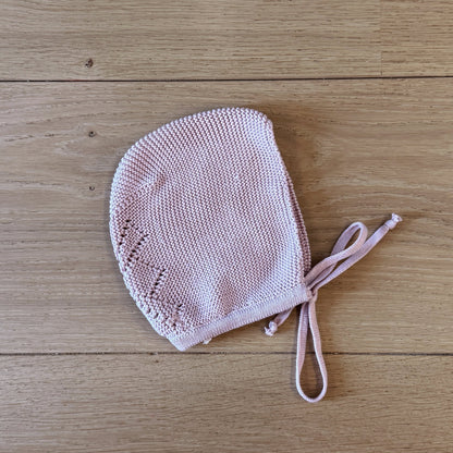 Capota algodón rosa empolvado