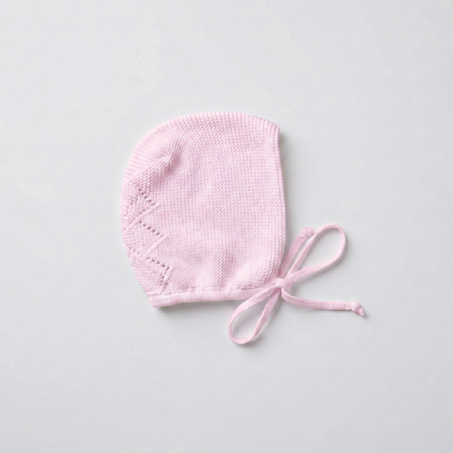 Capota algodón rosa bebé