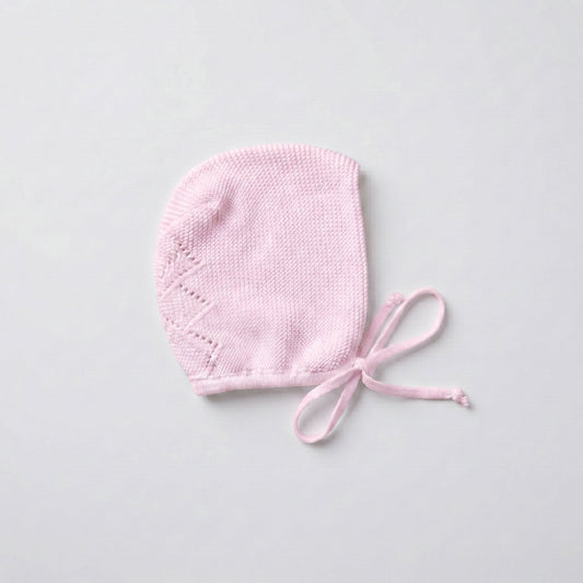 Capota algodón rosa bebé