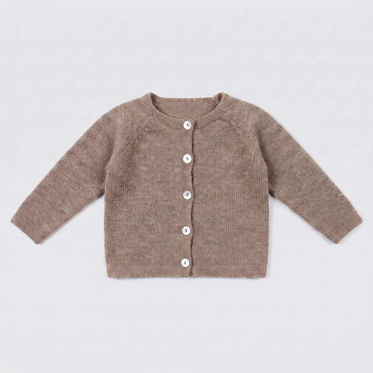 Chaqueta lana topo