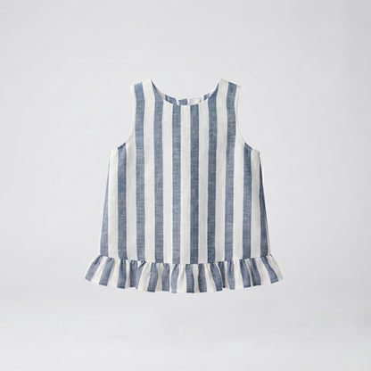 Conjunto Rayas azul denim