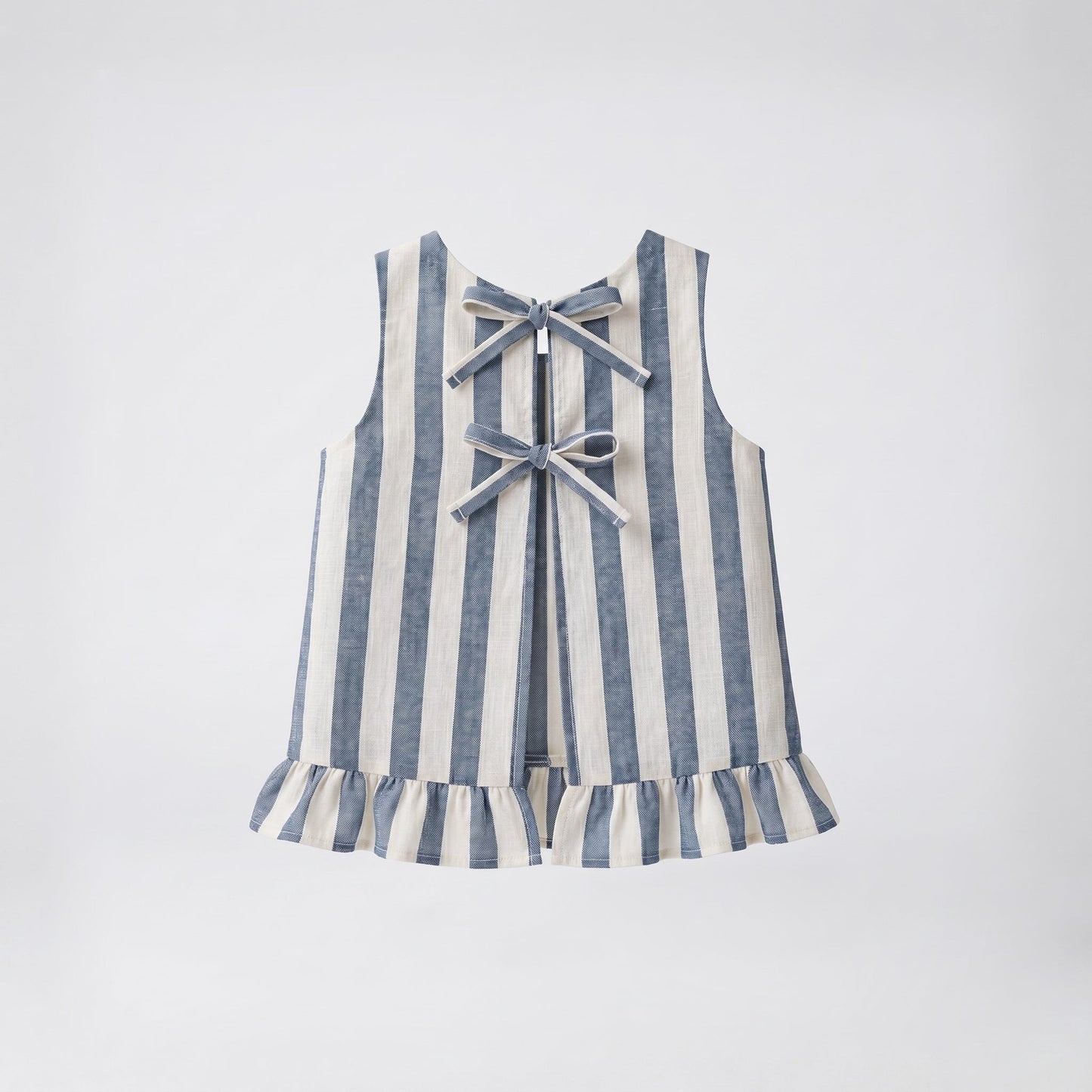 Conjunto Rayas azul denim
