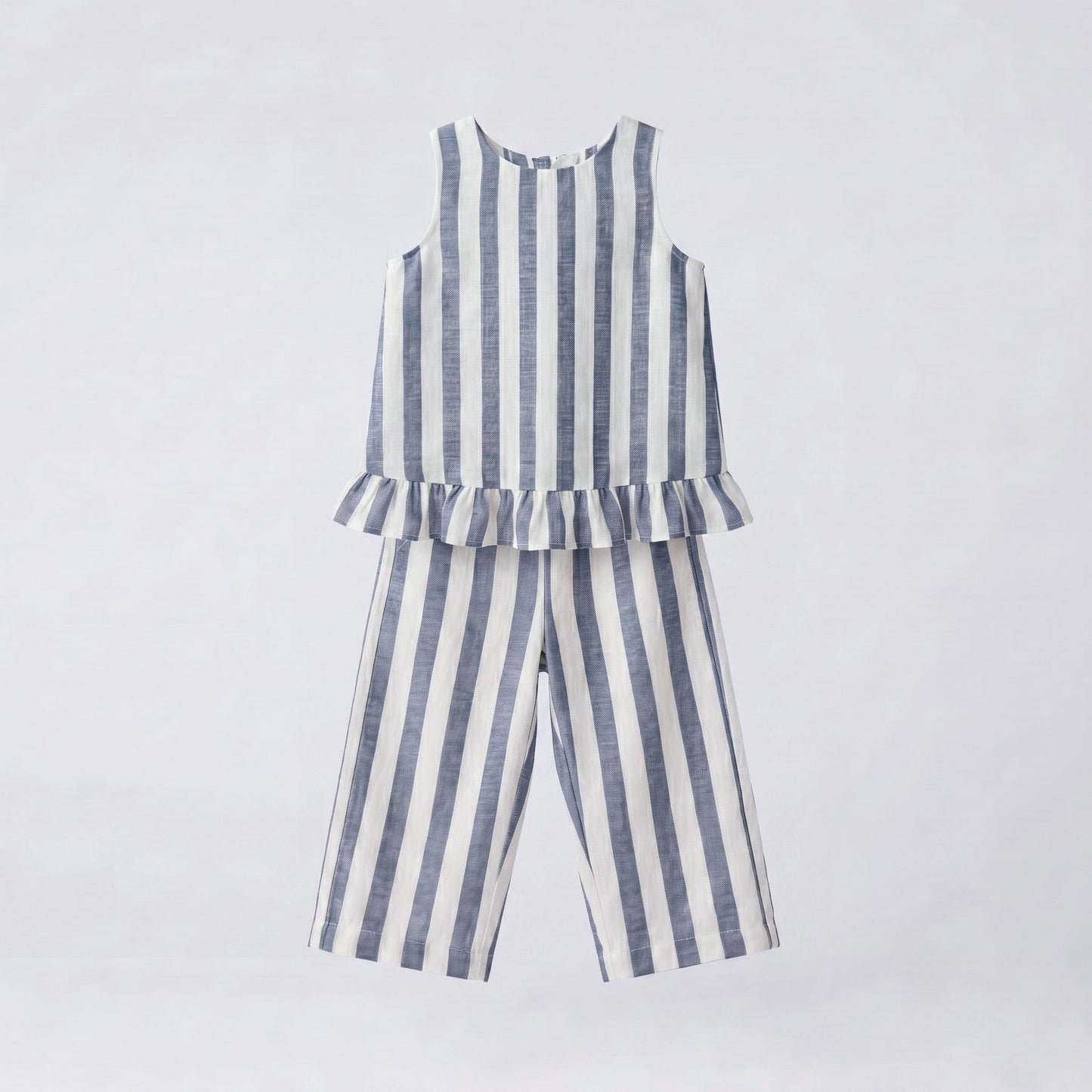 Conjunto Rayas azul denim