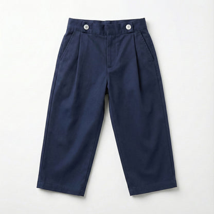 Conjunto pantalón pinzas + sobrecamisa marino