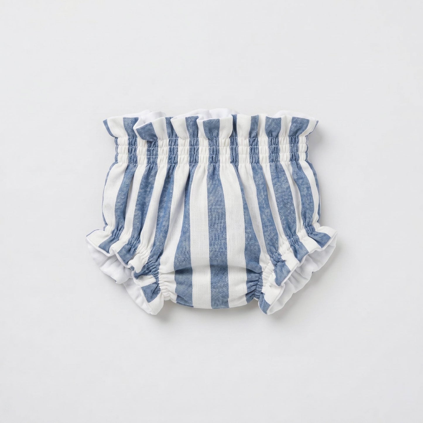 Cubrepañal Rayas azul denim